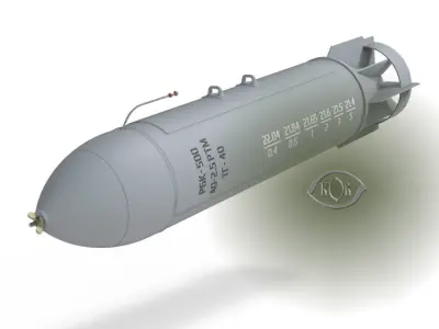 Cluster aviation bomb RBK 500  AO 2 5 RTM Moulage 3D printable  3D model