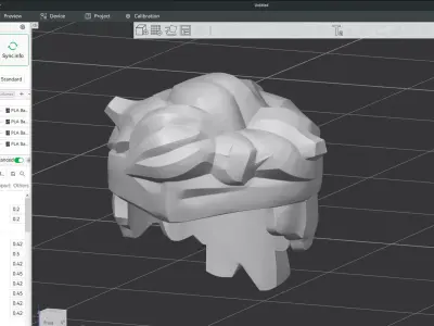 Custom3Dprint Minifigure Accessory - Minifigure Hair S3 - 016 3D print model