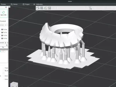 Custom3Dprint Minifigure Accessory - Minifigure Beard S1 - 10 3D print model