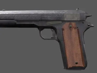 M1911 Colt Low-poly 3D model