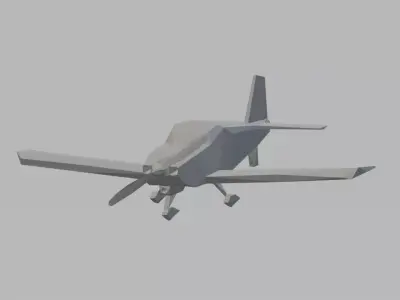 Rv6 vans Low poly plane 3D print model
