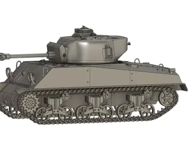 Sherman M4A1 3D print model