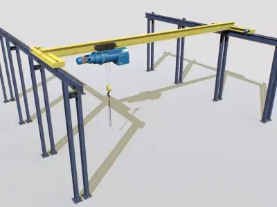 Cranes Unreal Asset Pack Low-poly 3D model