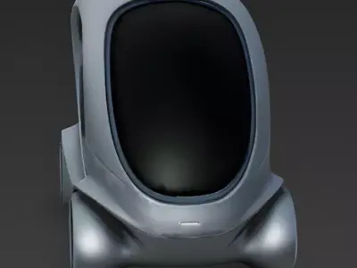 Realistic Bio-Organic Pod 3D Model Low-poly 3D model
