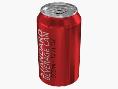 355ml 12oz Standard Beverage Can 3D model