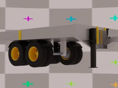 Trolly 3d Model Low-poly 3D model
