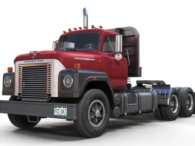 International Fleetstar semitruck Low-poly 3D model
