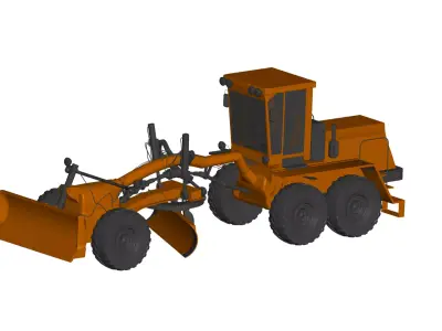 Grader 3D model by truck-3d