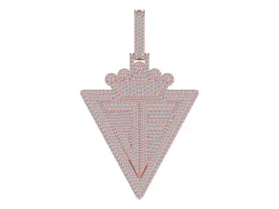 JF Crown Pendent 3D print model