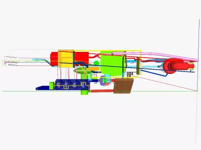 Microbial electrolysis cell MEC gas fed AT IC motor 1 3D model