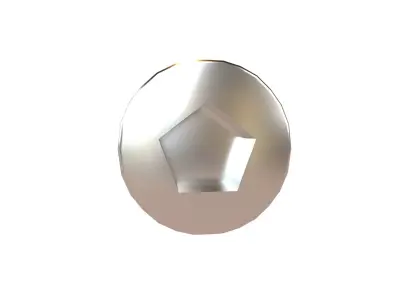 Screw v10 001 Low-poly 3D model