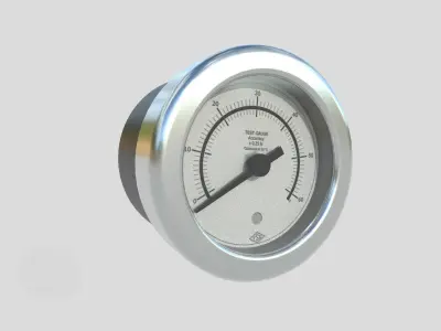 Pressure Gauge M1 Low-poly 3D model