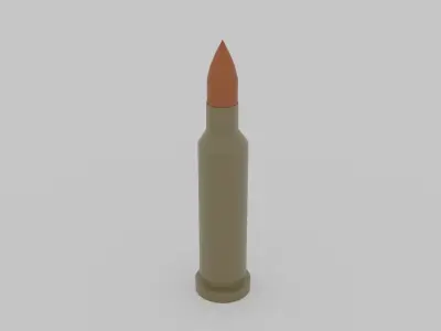 bullet AK47 Low-poly 3D model