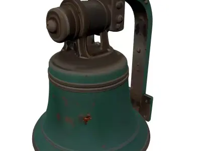 Vintage Nautical Wall Bell 3D model