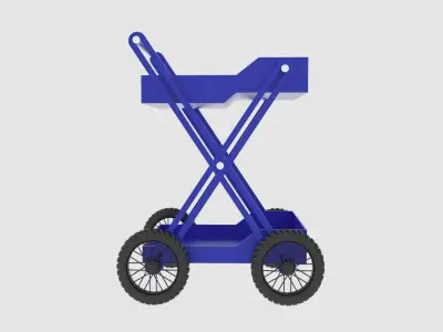 Folding Cart 3D model
