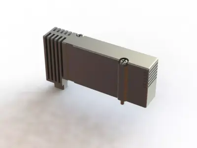 Placa de Blanking SMC SY50M 26 1A Plate 3D model