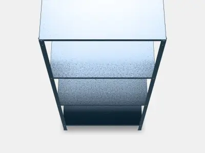 HYLLIS Shelving unit 1 Low-poly 3D model