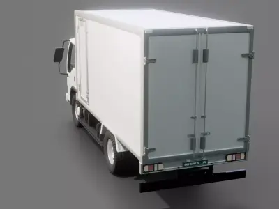 Isuzu NKR Box Truck 3D model