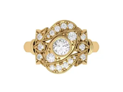 Wedding Ring  3D print model 413