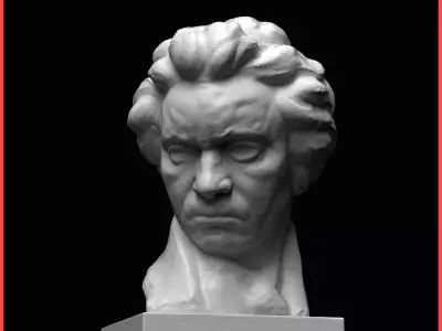 Ludwig van Beethoven Bust 3D print model