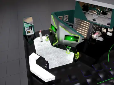 booth Ministry of Defense 1000m  3D model