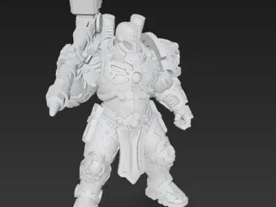 3D Printable Iron Oath Sabertooth Heavy Assault Mech 3D model