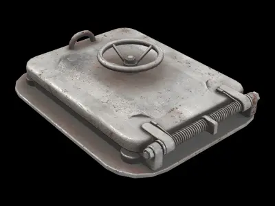 rectangle cover arm 3D model