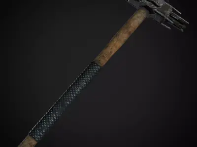 Post Apocalyptic Weapons - Sledgehammer Low-poly 3D model