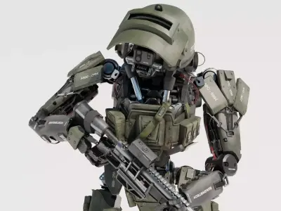 Military Humanoid robot 3D model