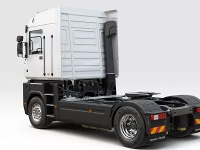 Renault Magnum Legend With Semi-trailer 3D model