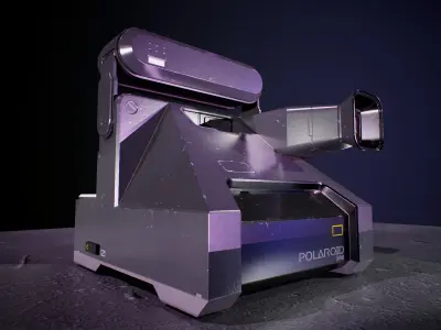 Polaroid 300 Low-poly 3D model