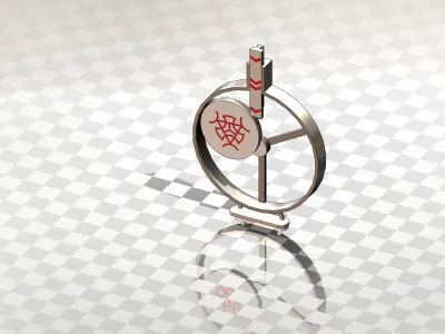 Converter of rotational to linear motion 2 3D model