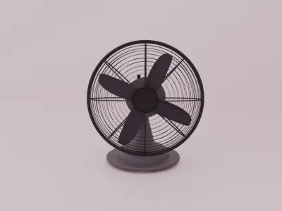 Table Fan  Free low-poly 3D model