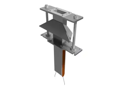 Square Forming Set in packaging machine 3D model