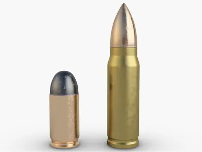 Bullet 3D model 2