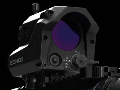 Sig Sauer Echo 3 Thermal Sight Low-poly 3D model