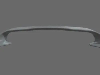 Car Spoiler 07 Low-poly 3D model