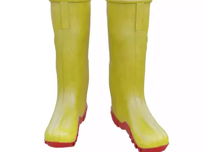 Hunting Boots Colection 3D Model Pack