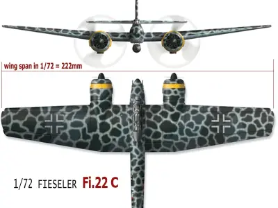 Fieseler Fi 22c 3D print model