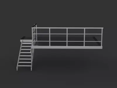 industrial stair 3D model purchase