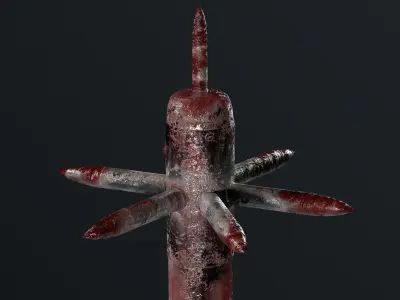 The Skullsplitter - Melee Weapon Low-poly 3D model