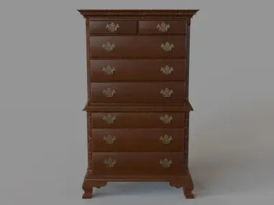Antique Dresser 3D model