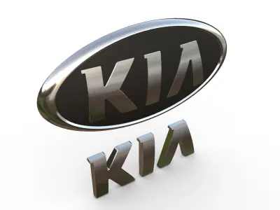 kia logo 3D model