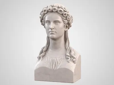 Beautiful Woman Karoline Bust 3D model