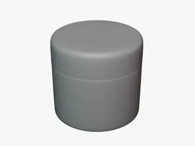 Basic Gel Jar - Geometry Only No Textures No Materials 3D model