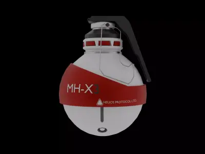 Sci-Fi Grenade Pack - 8 PBR Game Ready Asset Pack Low-poly 3D model