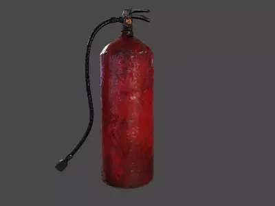 Old Fire Extinguisher Low-poly 3D model purchase