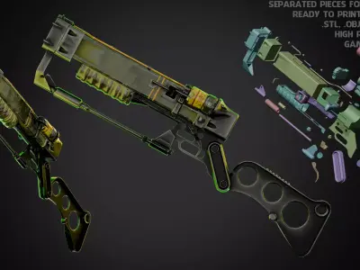 Fallout 4 LaserGun for Cosplay 3D print model