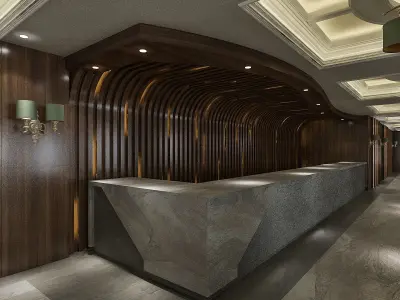 Hotel Lobby Low-poly 3D model purchase