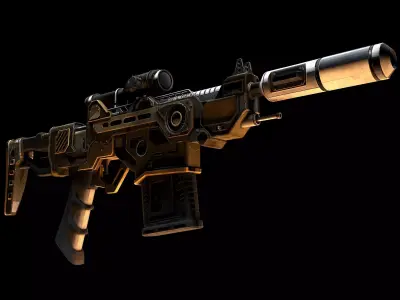 Assualt Rifle 3D model